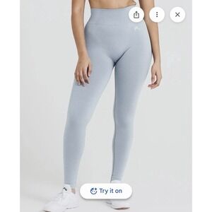 Oner Active Classic Seamless 2.0 Leggings Smoke Grey Marl Sz M Short